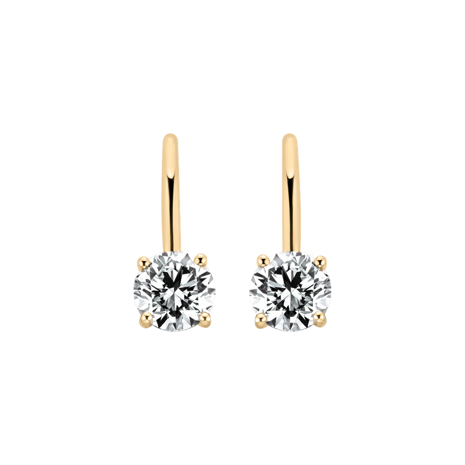 Náušnice s diamantom Gleam