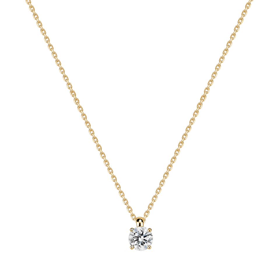 Náhrdelník s diamantom Soft Light