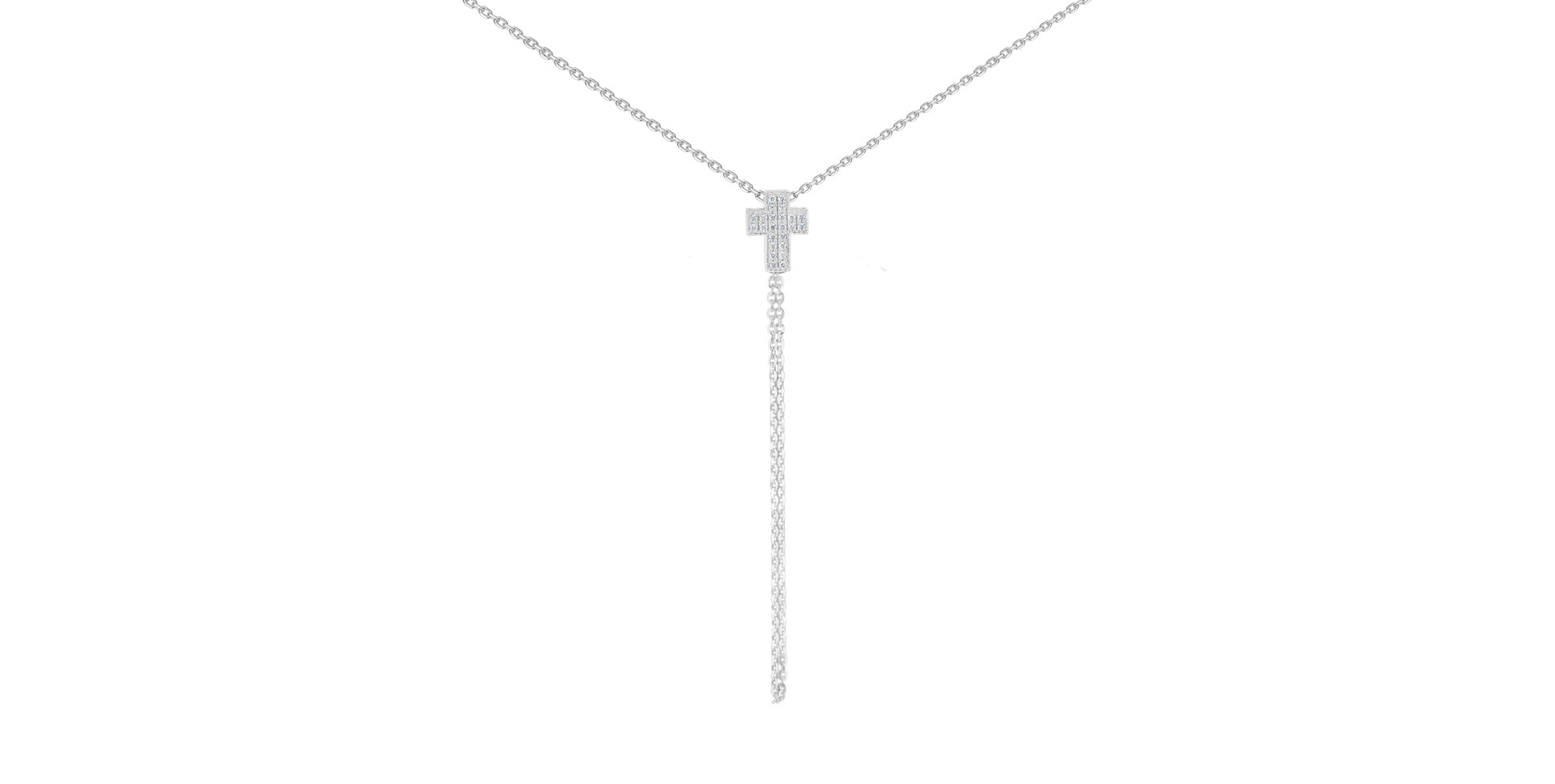 Náhrdelník s diamantmi Divine Cross