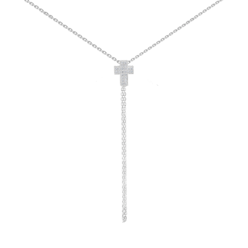 Náhrdelník s diamantmi Divine Cross