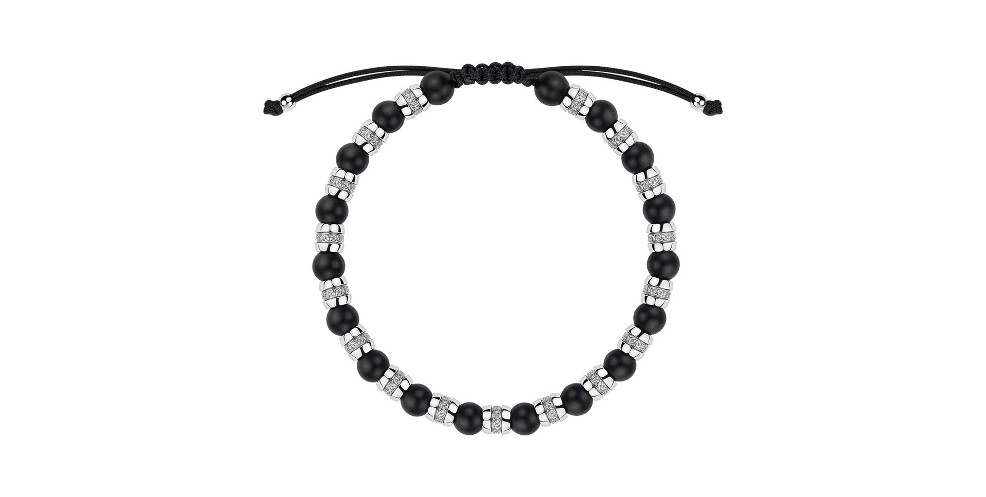 Náramok s diamantmi a achátmi Noctrelia