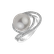 Prsteň s diamantmi a perlou Ocean Vortex2