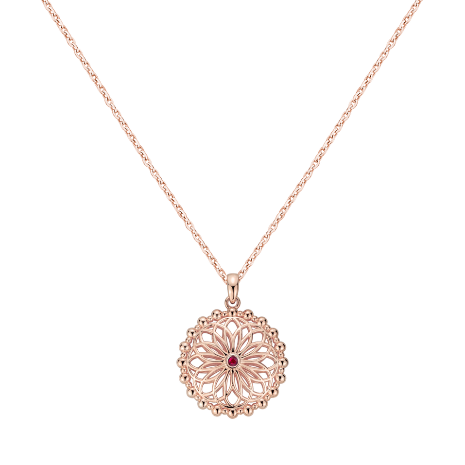 Náhrdelník s rubínom Touch of Light