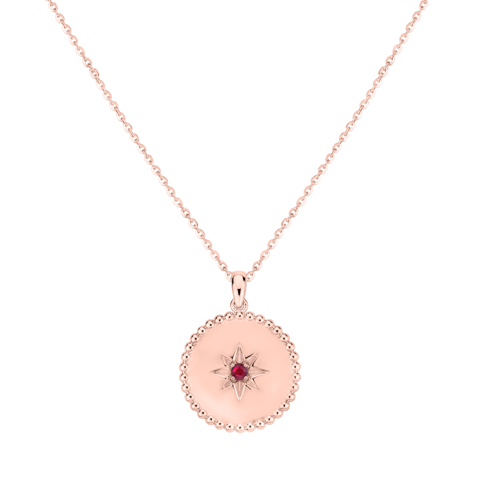 Náhrdelník s rubínom Star of Life