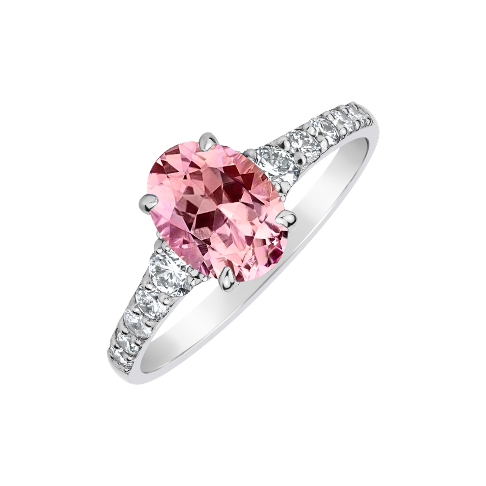 Prsteň s diamantmi a turmalínom Shimmering dazzle