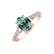 Prsteň s diamantmi a turmalínom Shimmering Dazzle2
