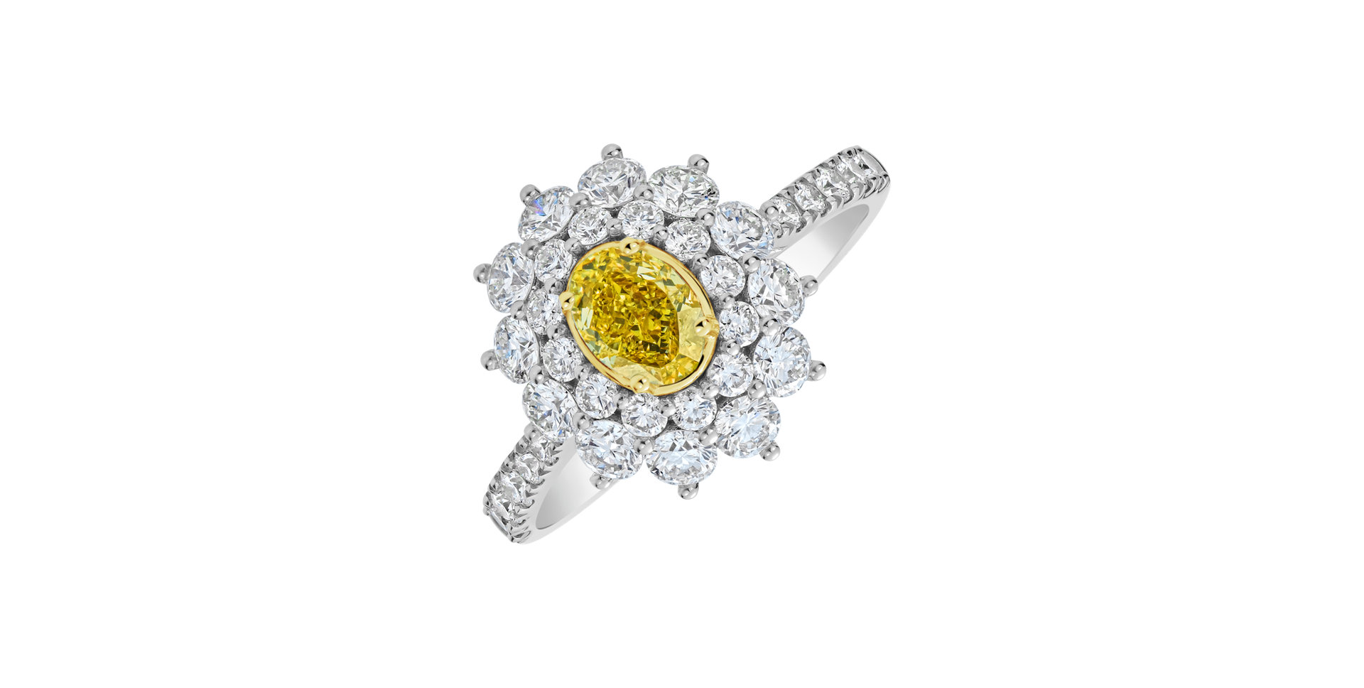 Prsteň s diamantmi Soleil Royale