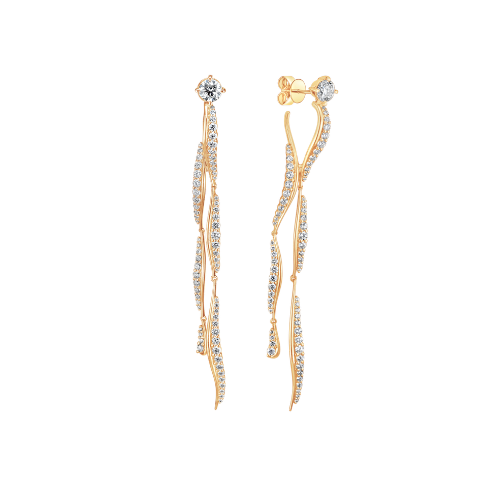 Náušnice s diamantmi Twilight Falls