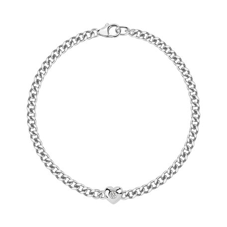 Náramok s diamantom Heartline