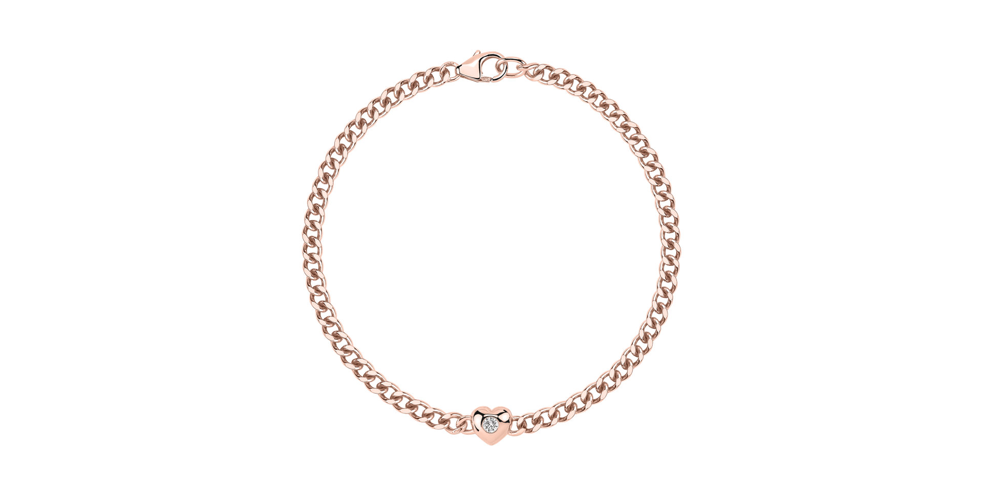 Náramok s diamantom Heartline