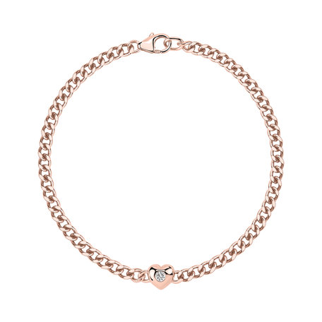 Náramok s diamantom Heartline