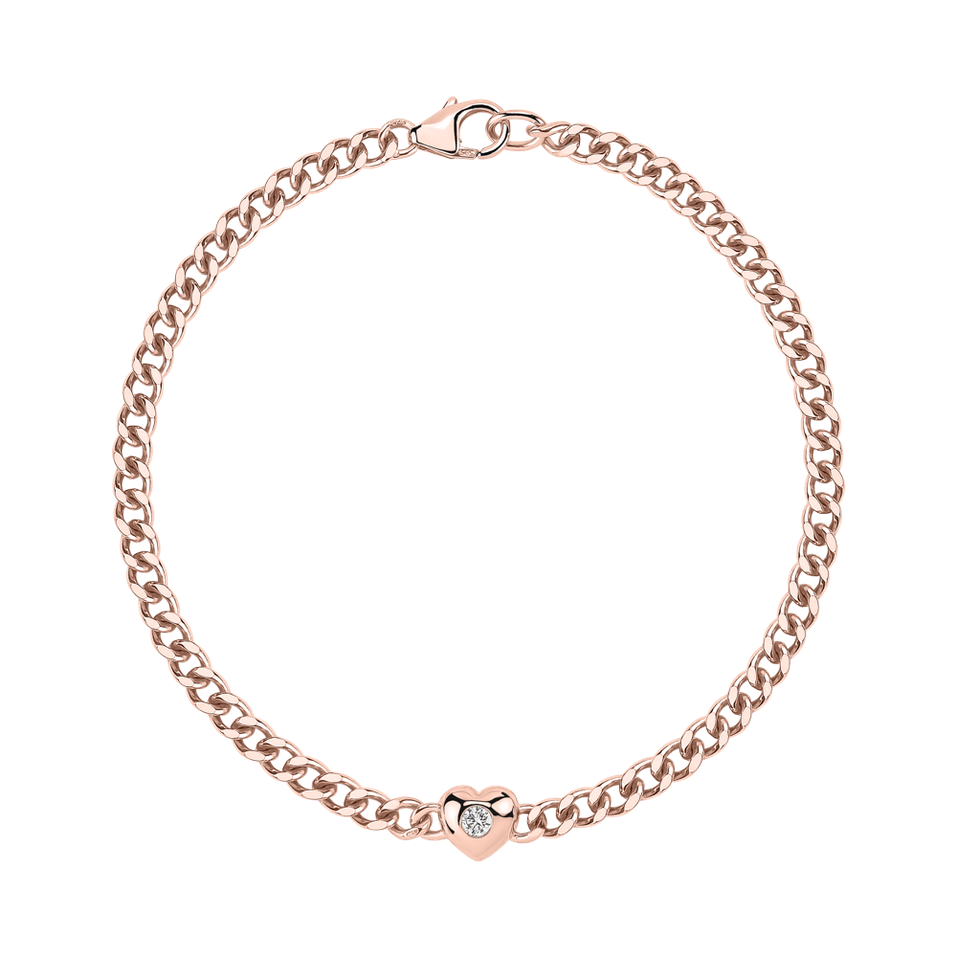 Náramok s diamantom Heartline