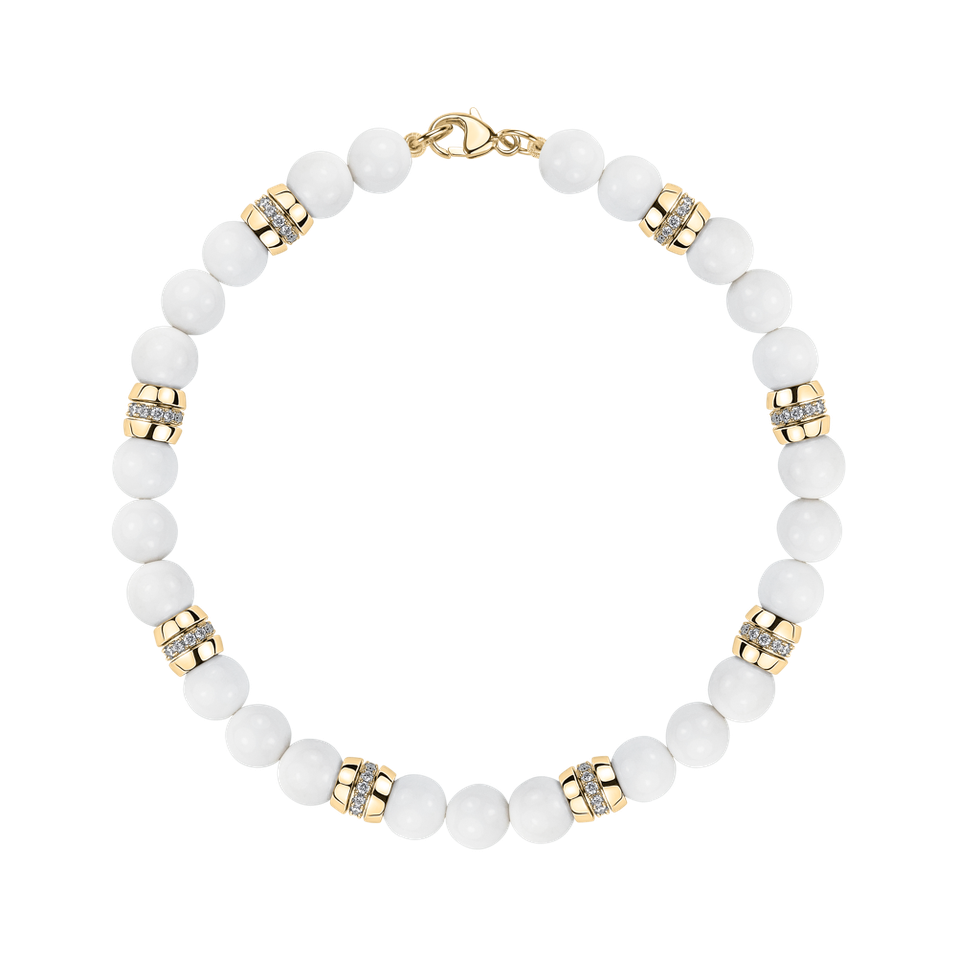 Náramok s diamantmi a achátmi Moonlace