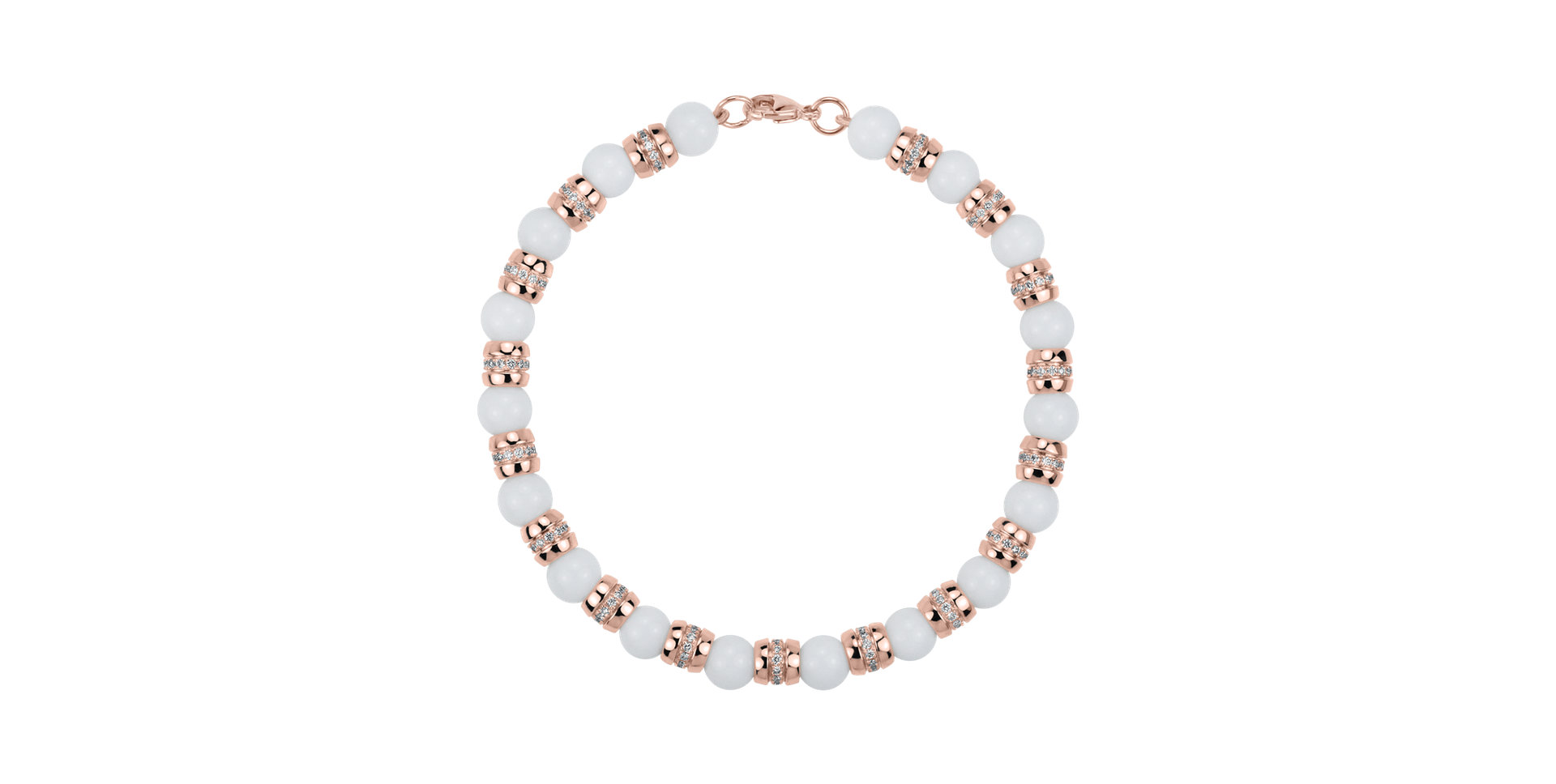 Náramok s diamantmi a achátmi Albelia