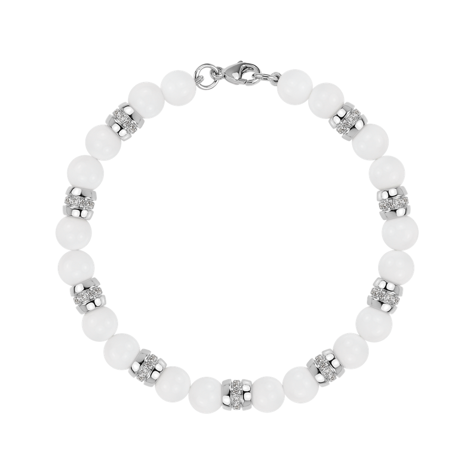 Náramok s diamantmi a achátmi Moonlace