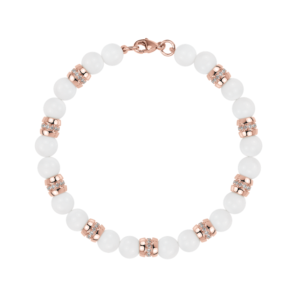 Náramok s diamantmi a achátmi Moonlace