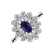 Prsteň s diamantmi a zafírom Starlight Bloom2
