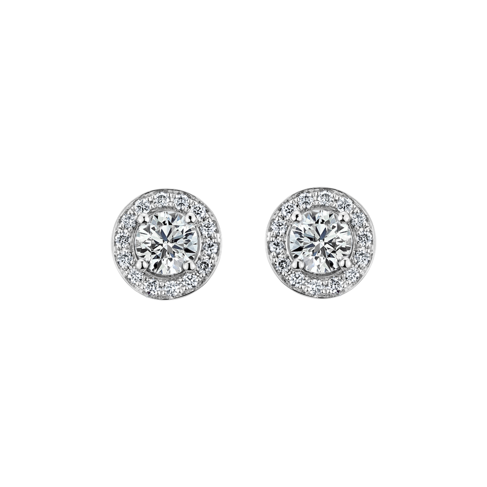 Náušnice s diamantmi Sparkling Rain