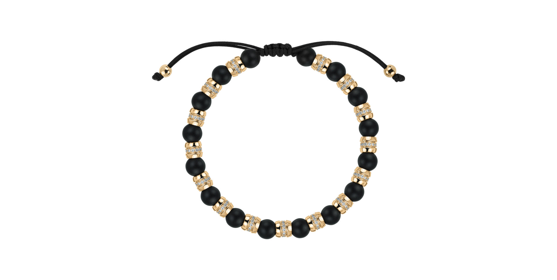 Náramok s diamantmi a achátmi Noctrelia