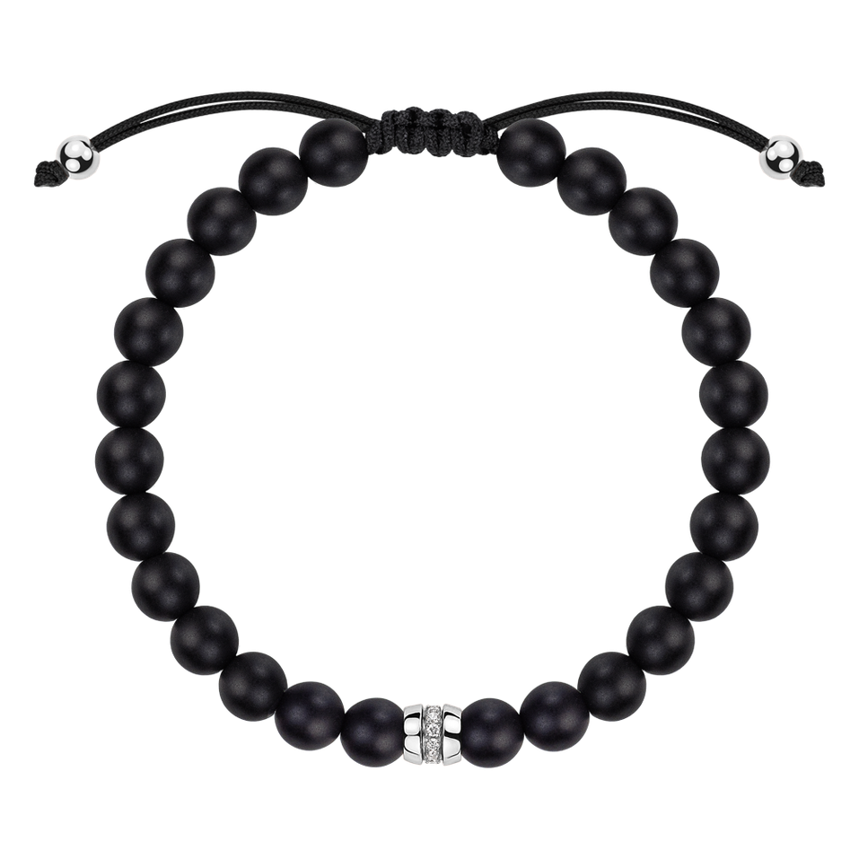 Náramok s diamantmi a achátmi Shadow Pulse