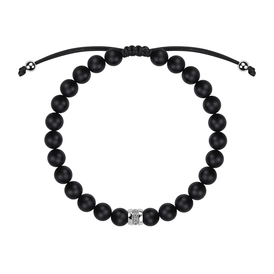 Náramok s diamantmi a achátmi Winter Gift