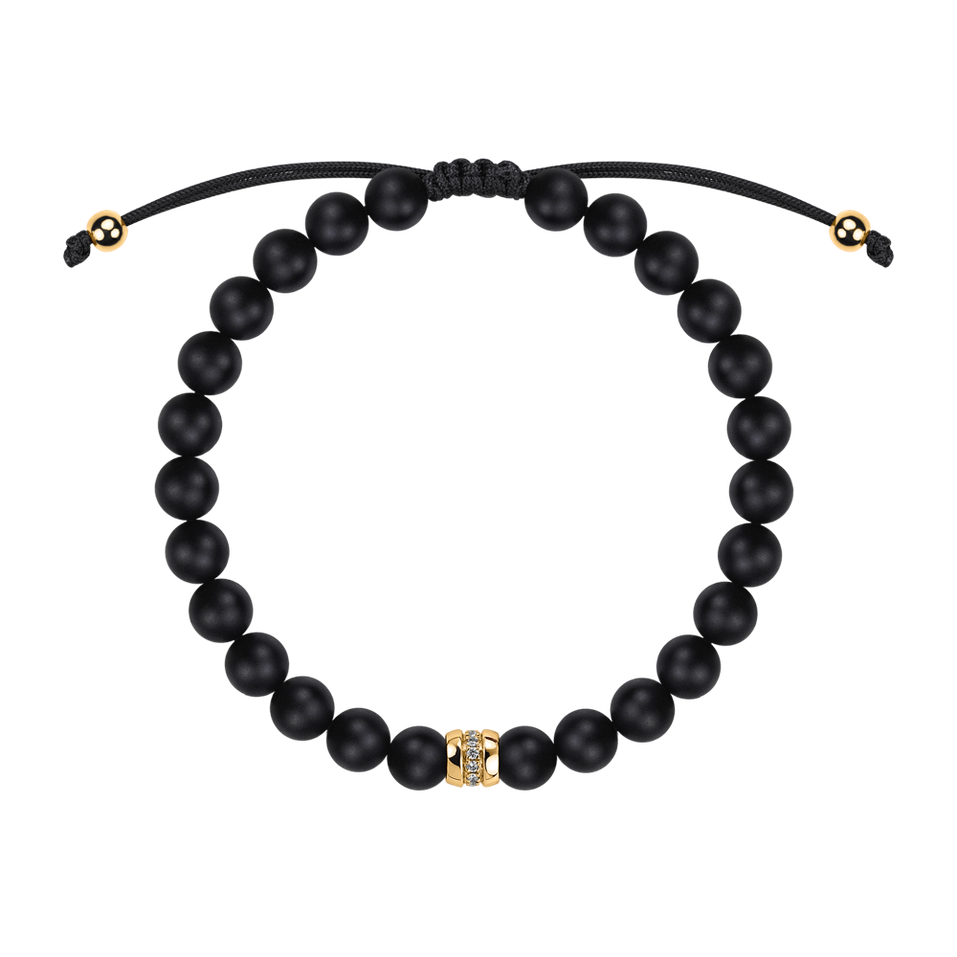 Náramok s diamantmi a achátmi Winter Gift