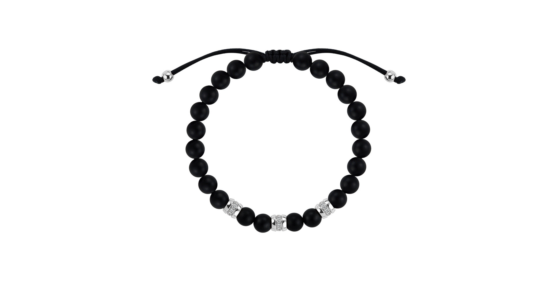 Náramok s diamantmi a achátmi Stillstorm