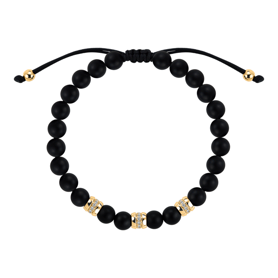 Náramok s diamantmi a achátmi Stillstorm