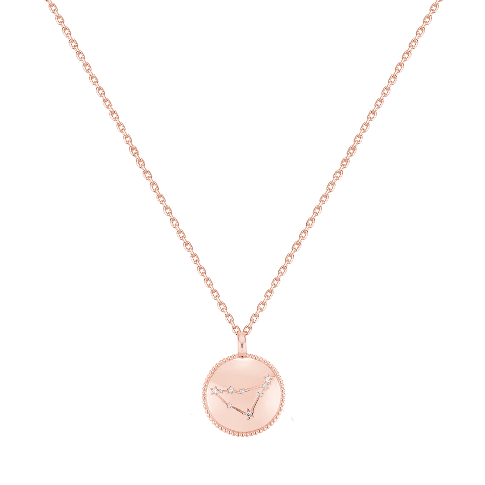Náhrdelník s diamantmi Zodiac Sign