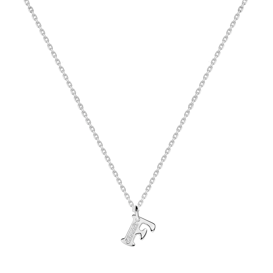 Náhrdelník s diamantmi Dream Letter F