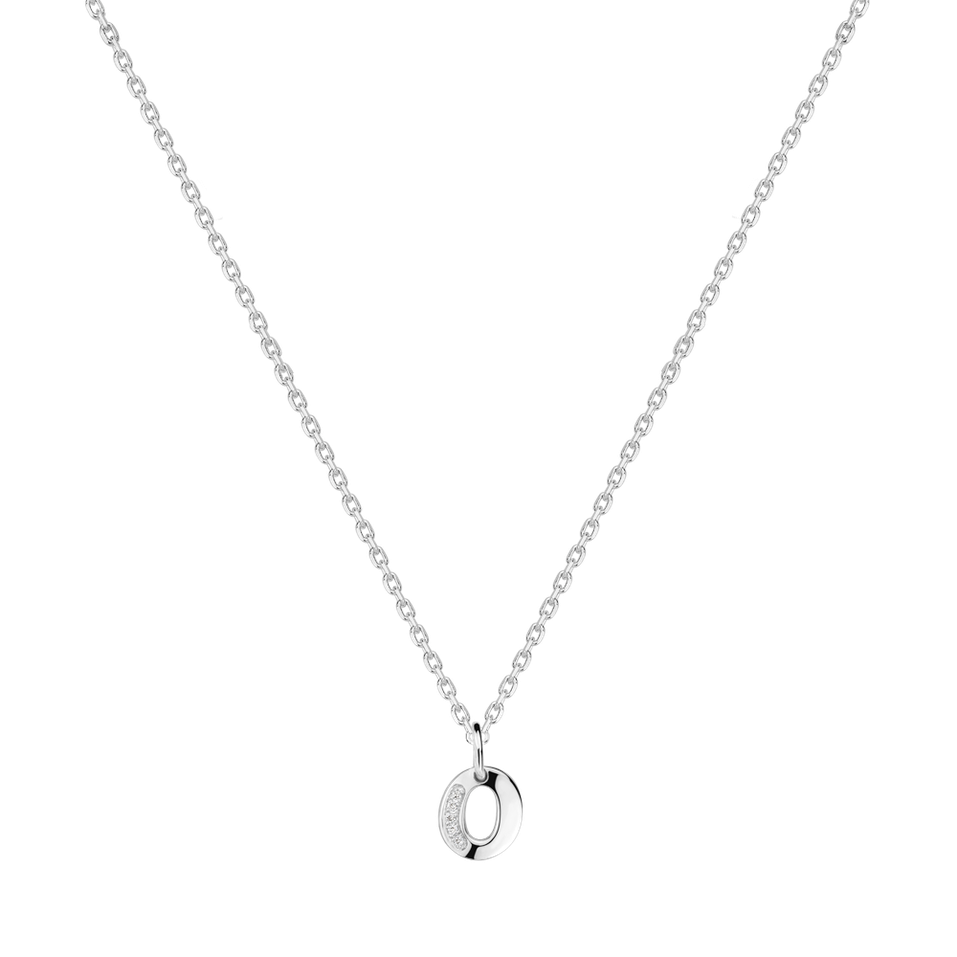 Náhrdelník s diamantmi Dream Letter O