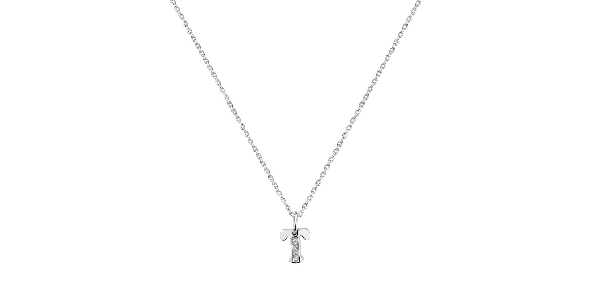 Náhrdelník s diamantmi Dream Letter T