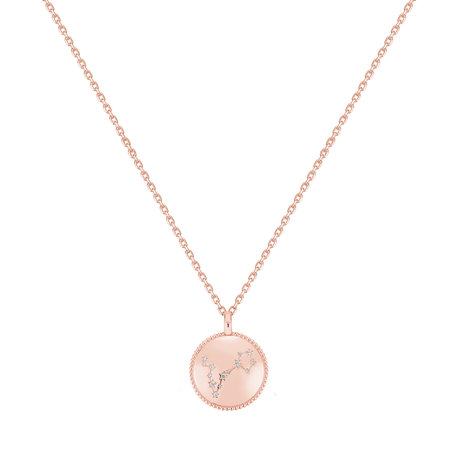 Náhrdelník s diamantmi Zodiac Sign Pisces