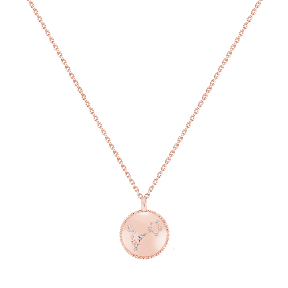 Náhrdelník s diamantmi Zodiac Sign
