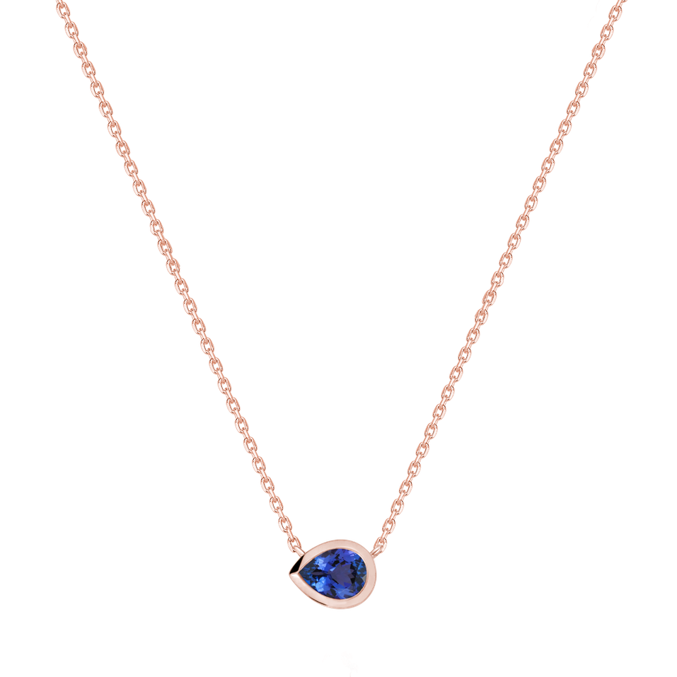 Náhrdelník s tanzanitom Solara Drop