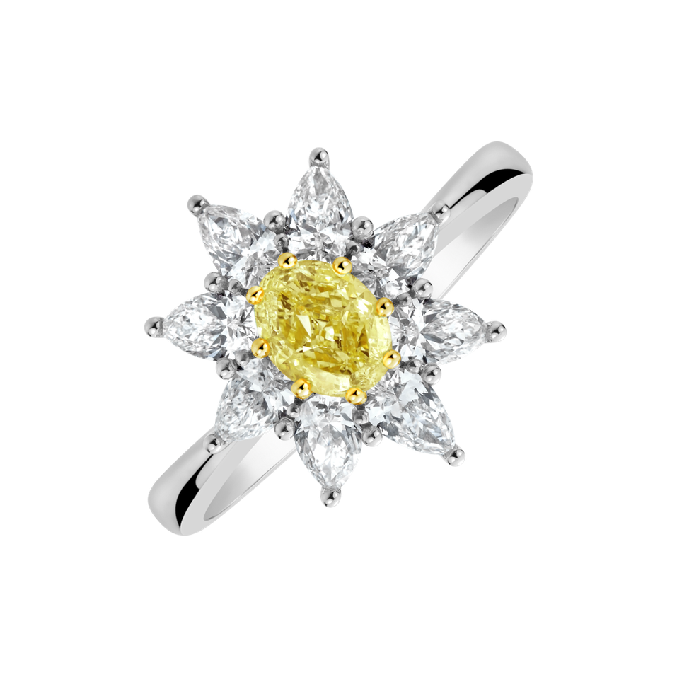 Prsteň s diamantmi Queen of Rays