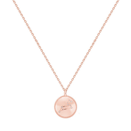 Náhrdelník s diamantmi Zodiac Sign