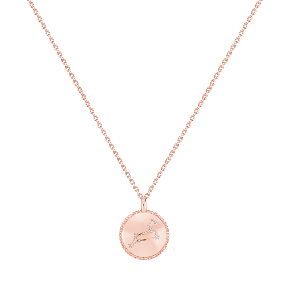 Náhrdelník s diamantmi Zodiac Sign