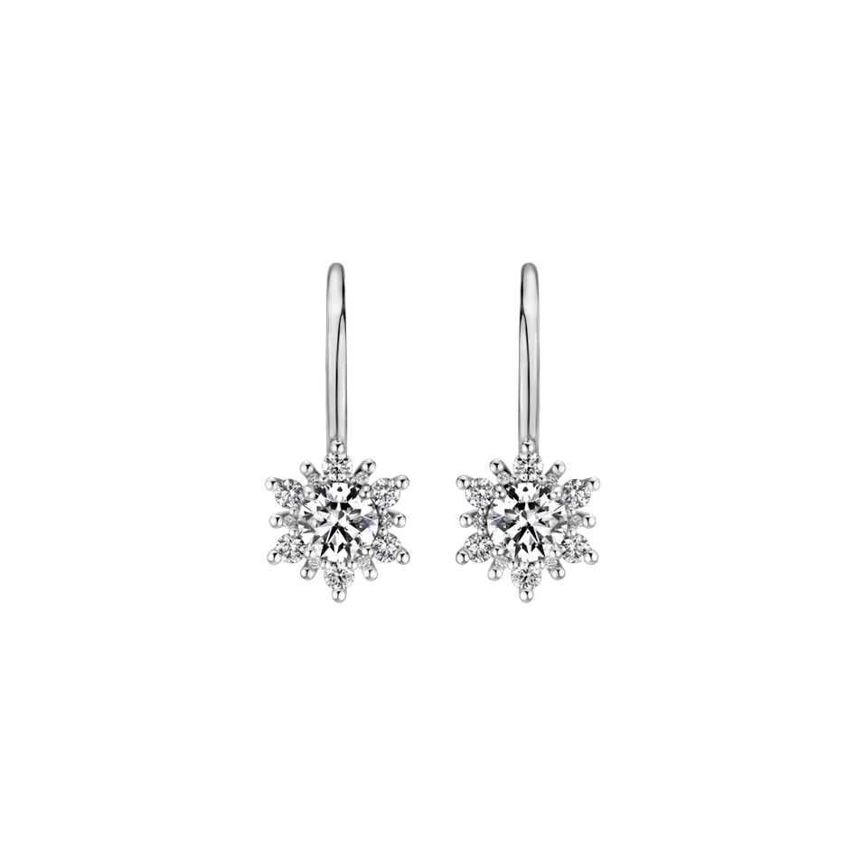 Náušnice s diamantmi Winter Fairytale