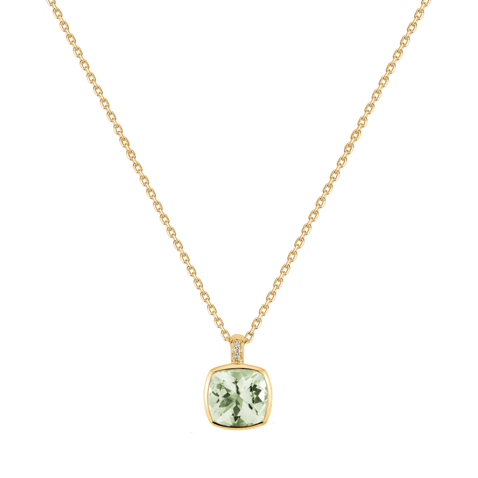 Náhrdelník s diamantmi a ametystom Carelia