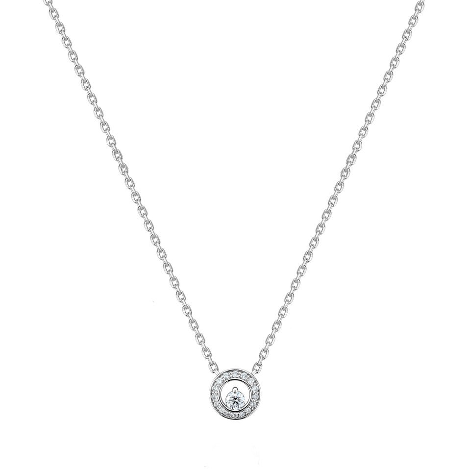 Náhrdelník s diamantmi Hidden Circle