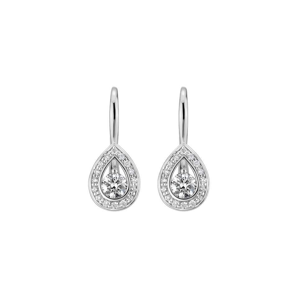 Náušnice s diamantmi Hidden Tear