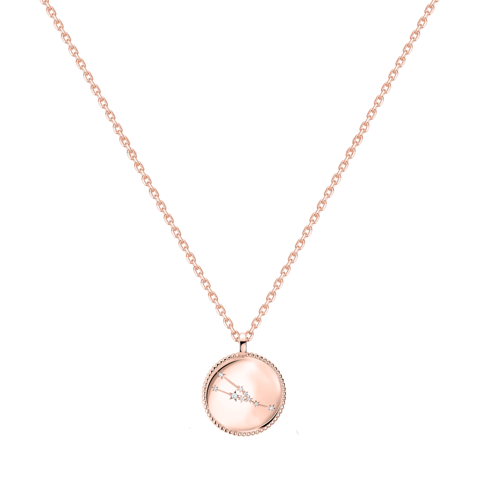 Náhrdelník s diamantmi Zodiac Sign Taurus