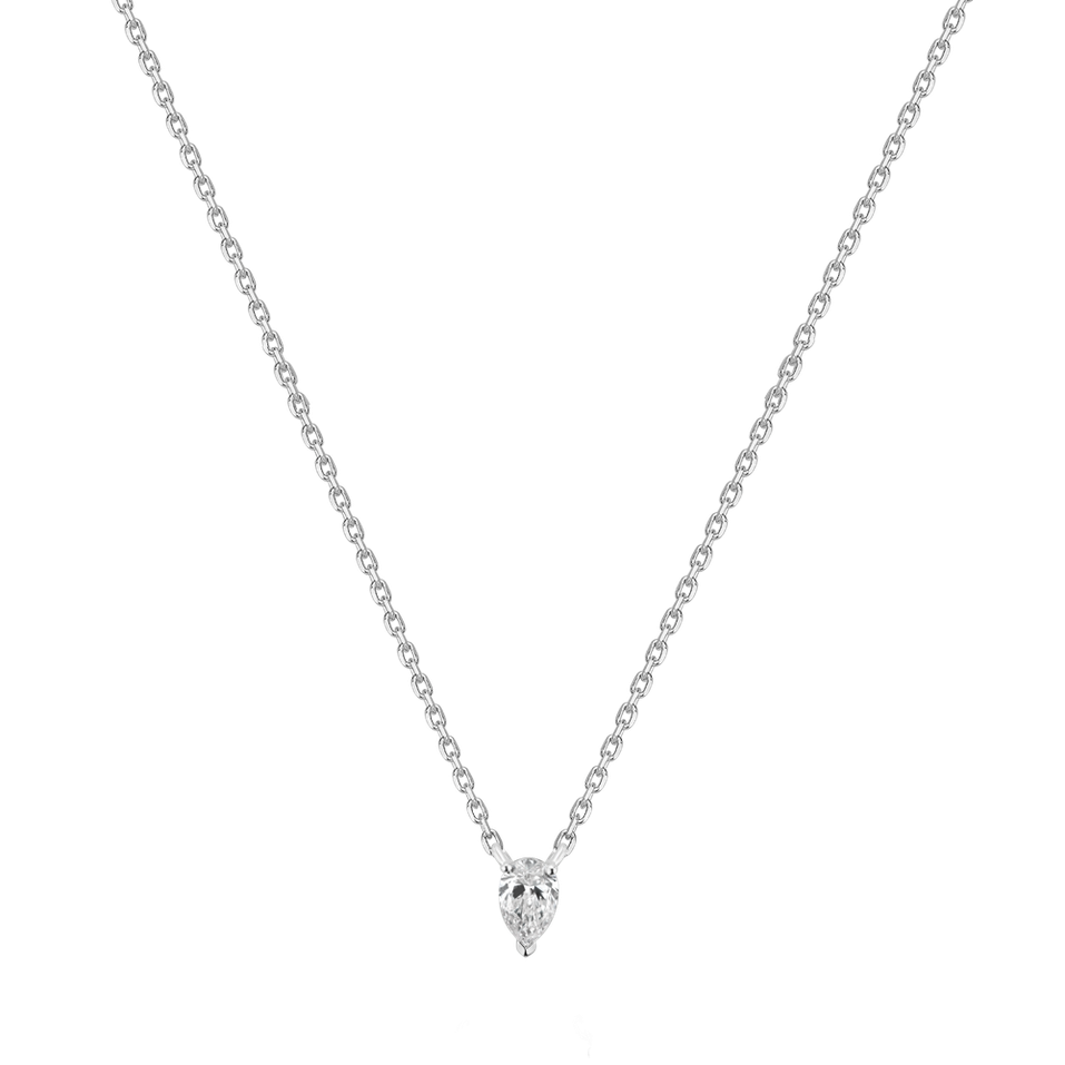 Náhrdelník s diamantom Falling Tear