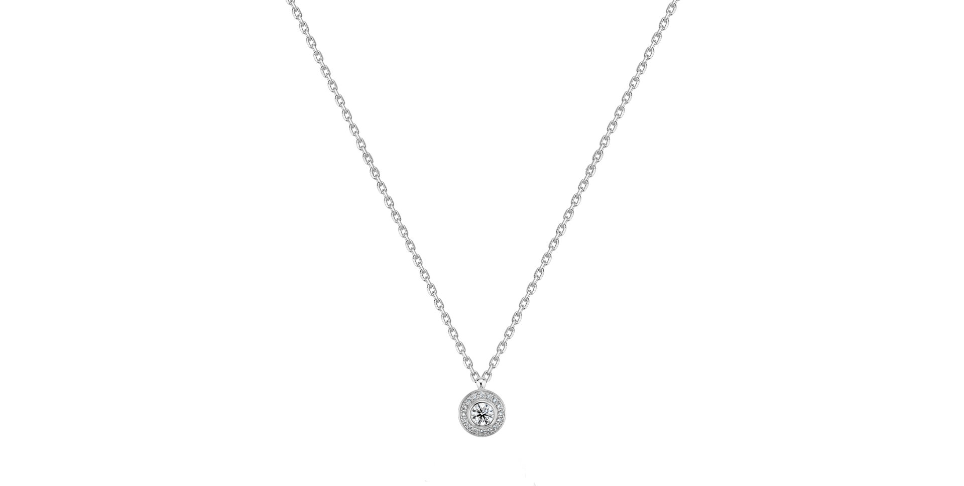 Náhrdelník s diamantmi Mephe