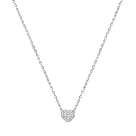 Náhrdelník s diamantmi Express your love