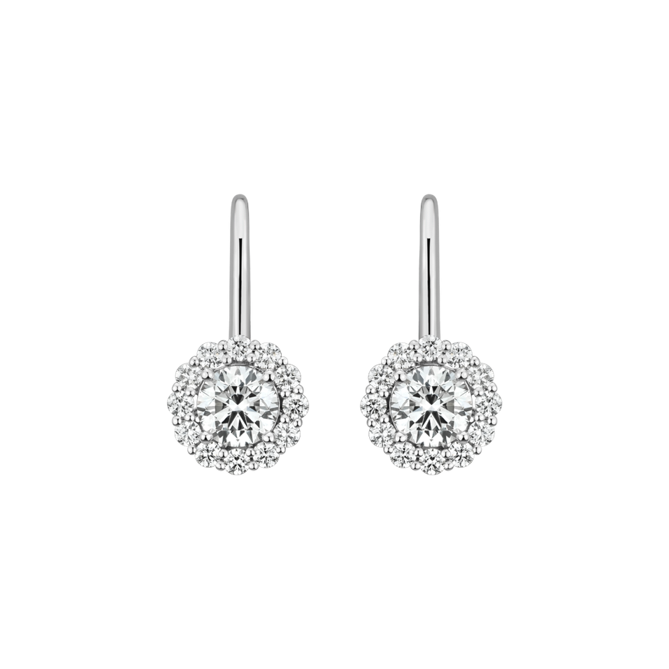 Náušnice s diamantmi Bloom Spark