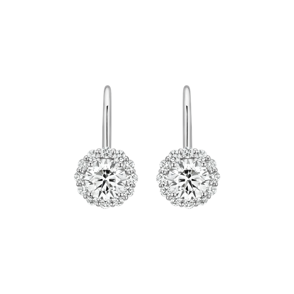 Náušnice s diamantmi Bloom Spark