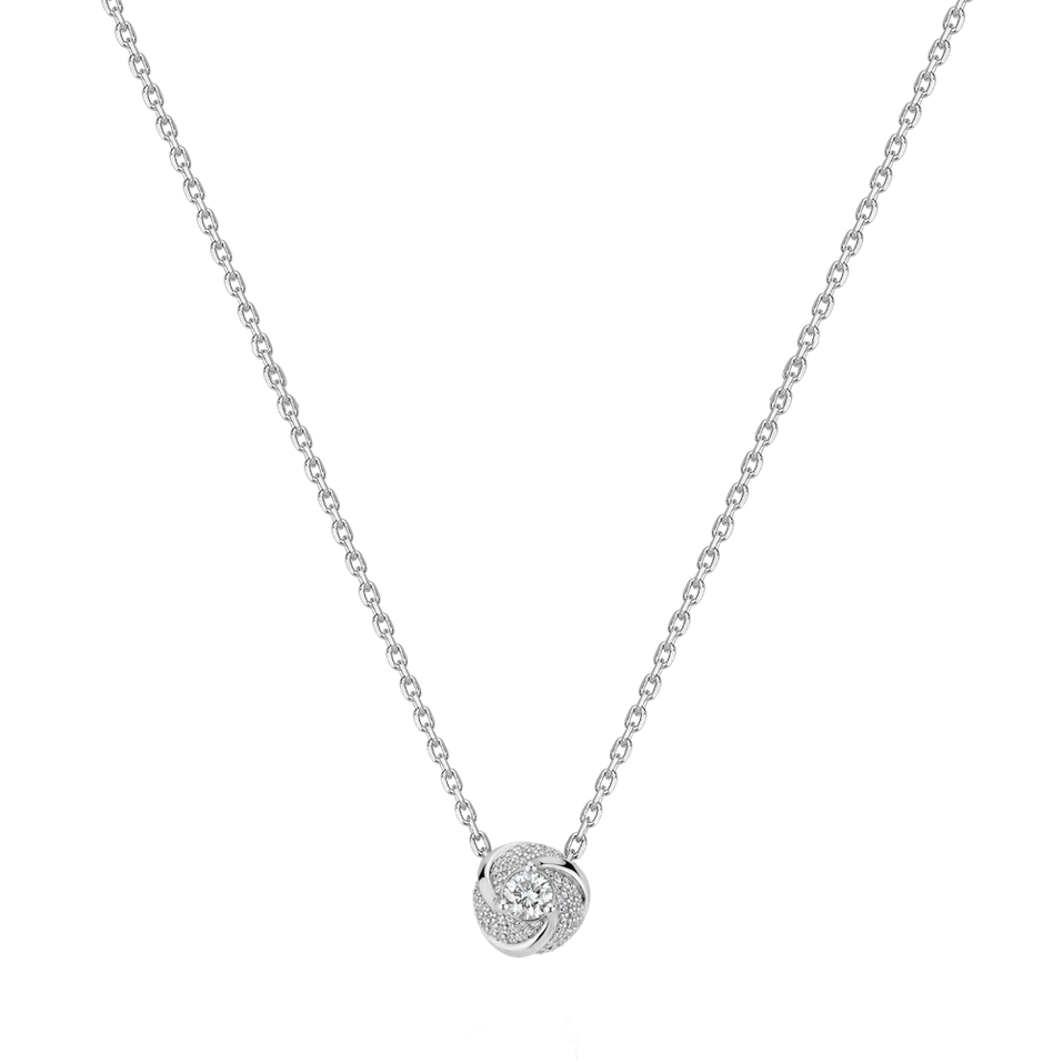 Náhrdelník s diamantmi Golden Spiral