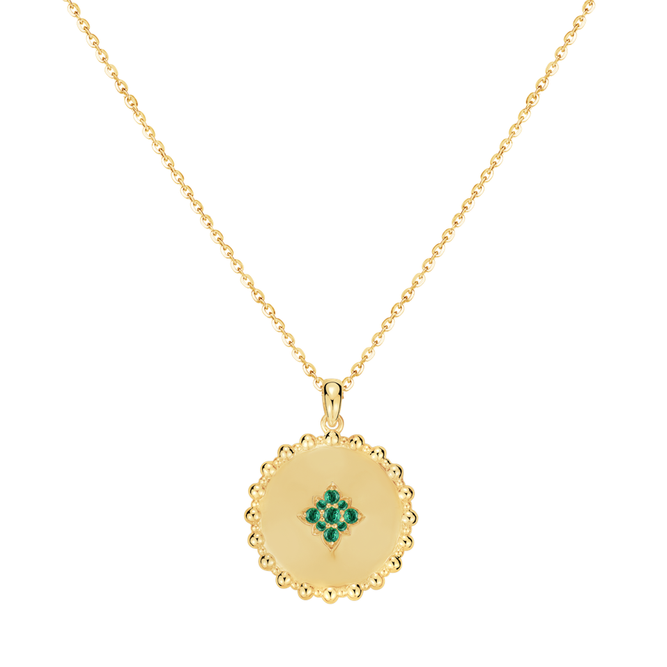 Náhrdelník so smaragdmi Piece of Sun